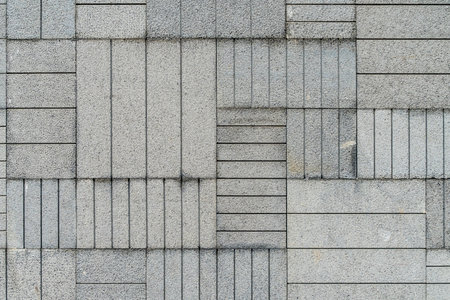 Pattern of gray stone wall texture