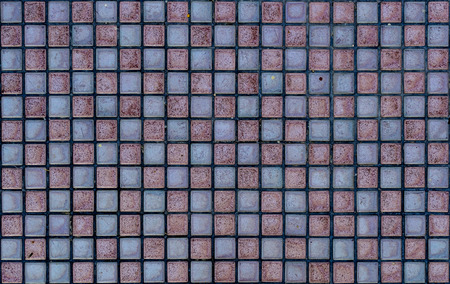 Brown mosaic pattern textureの写真素材