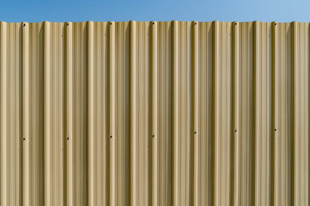 Beige metal sheet wall texture