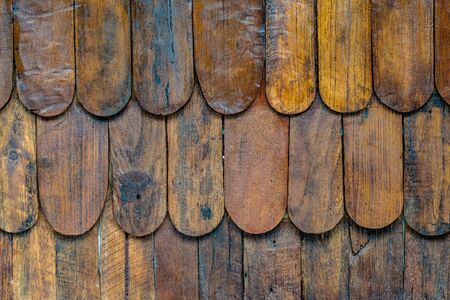Brown wooden wall pattern textureの写真素材