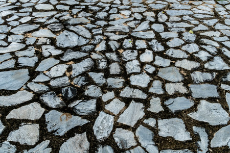 Image of Gray stone wall textureの写真素材