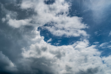 Dark cloud of thunder storm