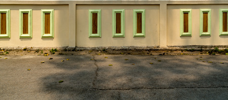 Concrete road and concrete fenceの写真素材