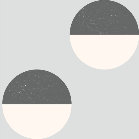 Seamless pattern, modern style, half circlesのイラスト素材