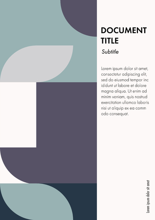 A4 template document, modern styleのイラスト素材