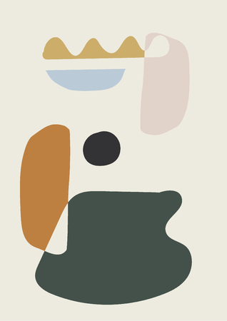 Illustration, vector art, flat minimal, abstract objectのイラスト素材