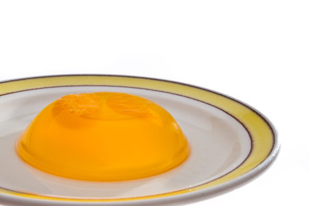 Juicy jelly on dishの写真素材