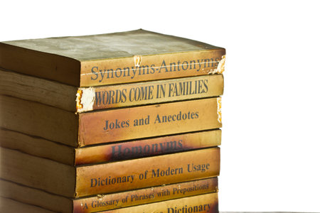 Stack of text books