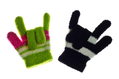 I love you, winter gloveの写真素材