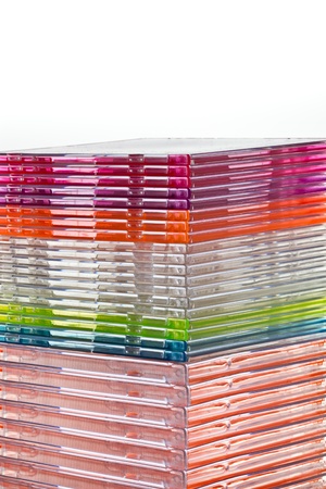 Stack of cd coverの写真素材