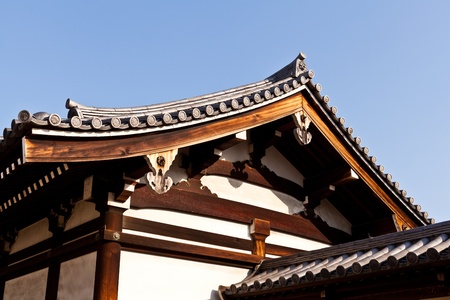 Typical structure of Eastern temple at Tennoji, Japanのeditorial素材