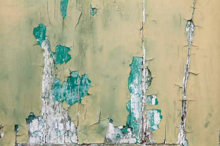 Old door painted texture backgroundの写真素材