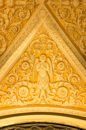 MILAN , ITALY - JULY 04: Ceiling art of  Milano Duomo on 04 July 2015 , Milan, Italyのeditorial素材