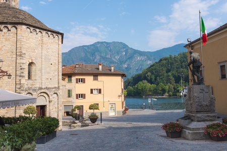 Ancient buildin at, Bellagio, Como lake, Italyの写真素材