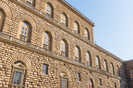 Palazzo Pitti, The  old palace of Medici family at Florence, Italyの写真素材
