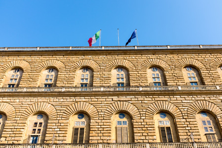 Palazzo Pitti, The  old palace of Medici family at Florence, Italyの写真素材