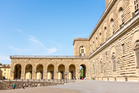 Palazzo Pitti, The  old palace of Medici family at Florence, Italyの写真素材
