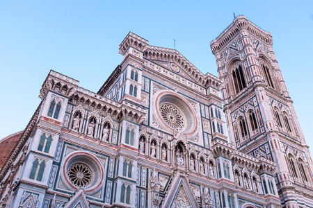 The Basilica di Santa Maria del Fiore (Basilica of Saint Mary of the Flower) in Florence, Italyの写真素材