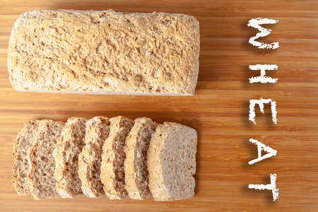 Whole wheat bread, homemade bread for better healthの写真素材