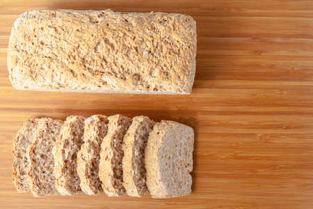 Whole wheat bread, homemade bread for better healthの写真素材