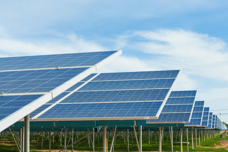 Solarpower plant, Alternative power in Thailandの写真素材