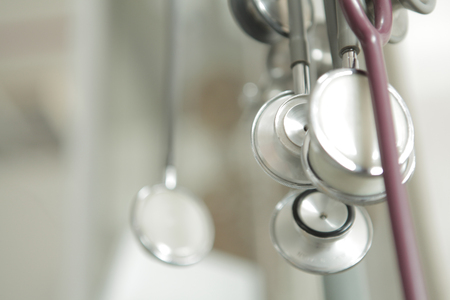 Stethoscope in the doctor roomの写真素材