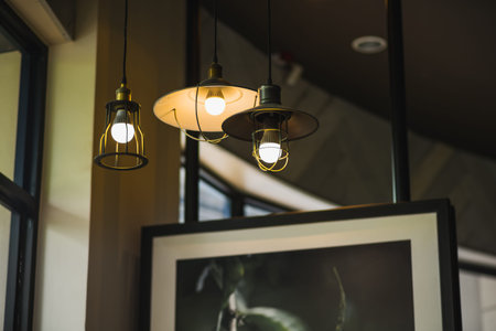 Beautiful retro light lamp decor
