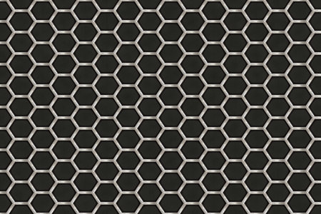 metal hexagonal pattern