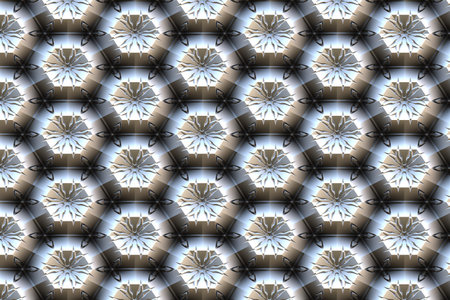 decorative metal tile pattern designの写真素材