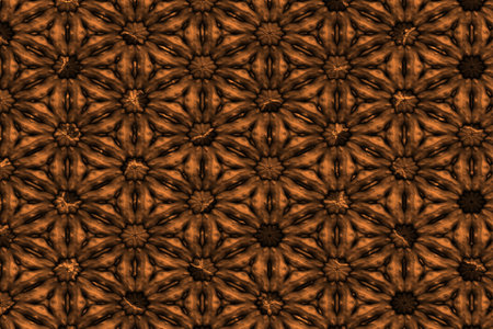 raised relief pattern flower