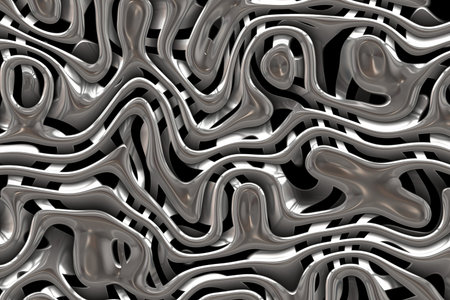 line steel and bronze weaves design