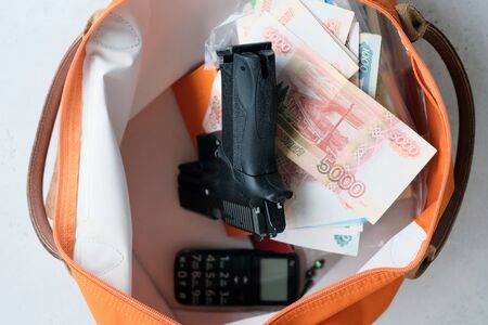 secret stash box in case of harassment or disclosure.の写真素材