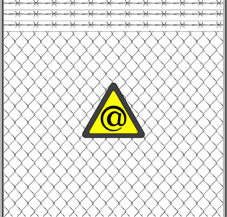 Virtual danger background, vector illustrationのイラスト素材