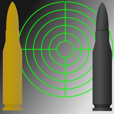 target and cartridges. のイラスト素材