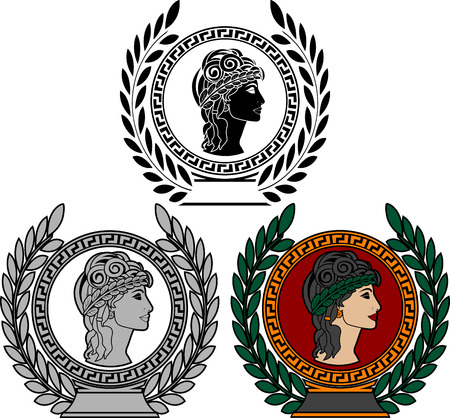 Glory of ancient greek woman  のイラスト素材