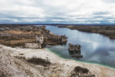 post-apocalyptic ruinsの写真素材