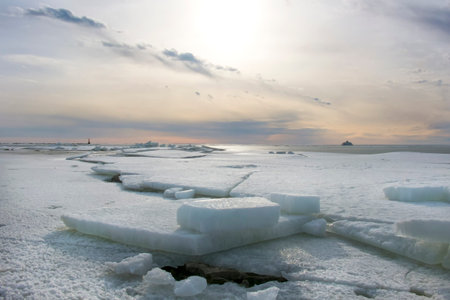 Ice coast of Baltic sea