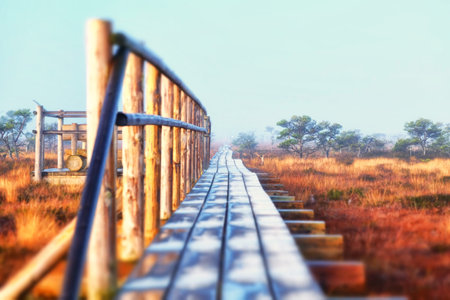 neverending road to swamp and forest