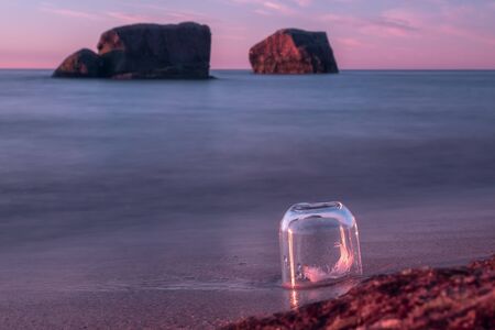 mystical landscape of the Baltic Sea. Estoniaの写真素材
