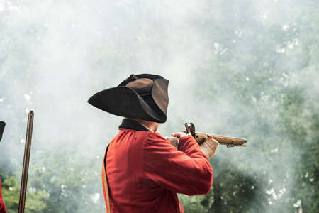 modern soldier on the battlefieldの写真素材