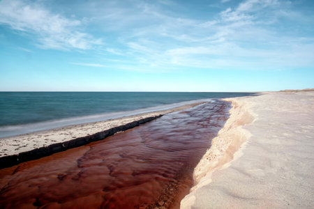 stunningly beautiful sunset view over the Baltic Sea