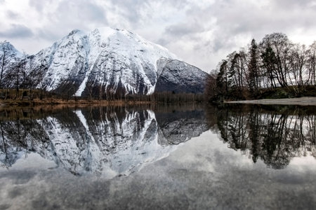 stunningly beautiful winter view of the Norwegian nature