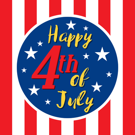 fourth of july independence dayのイラスト素材