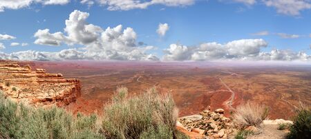 Panoramic view of Valley of the Gods in USAの写真素材