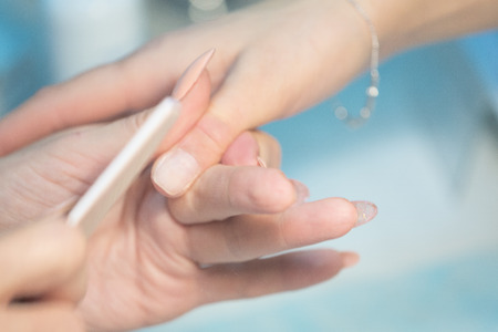 Photos of creating a manicure in the spa salonの写真素材