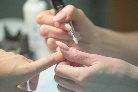 Photos of creating a manicure in the spa salonの写真素材