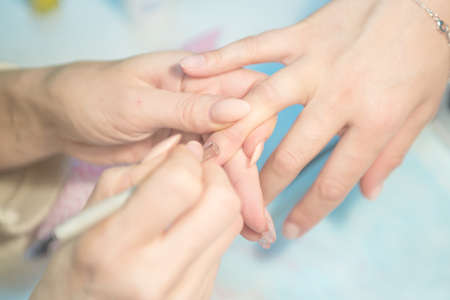 Photos of creating a manicure in the spa salonの写真素材