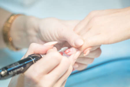 Photos of creating a manicure in the spa salonの写真素材