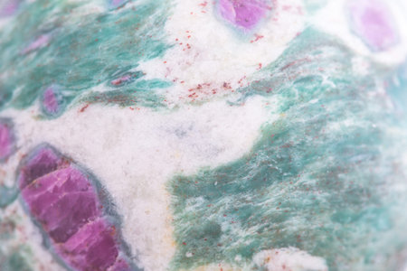 macro photo of the texture of colored semi-precious stones