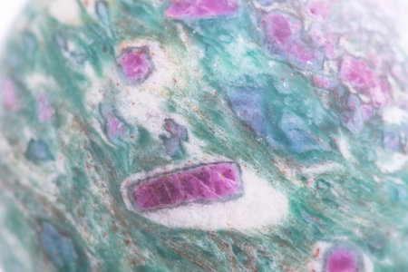 macro photo of the texture of colored semi-precious stones